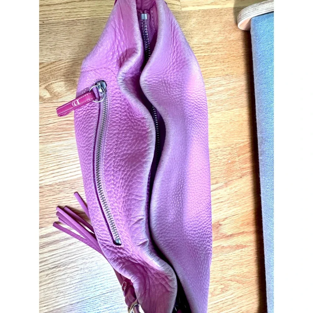 Vintage Coach Soho Two-Tone Pink Pebbled Slouchy Leather Hobo Bag Y2K